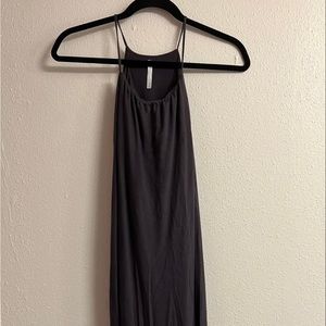 Grey Mid Length Halter Top Dress